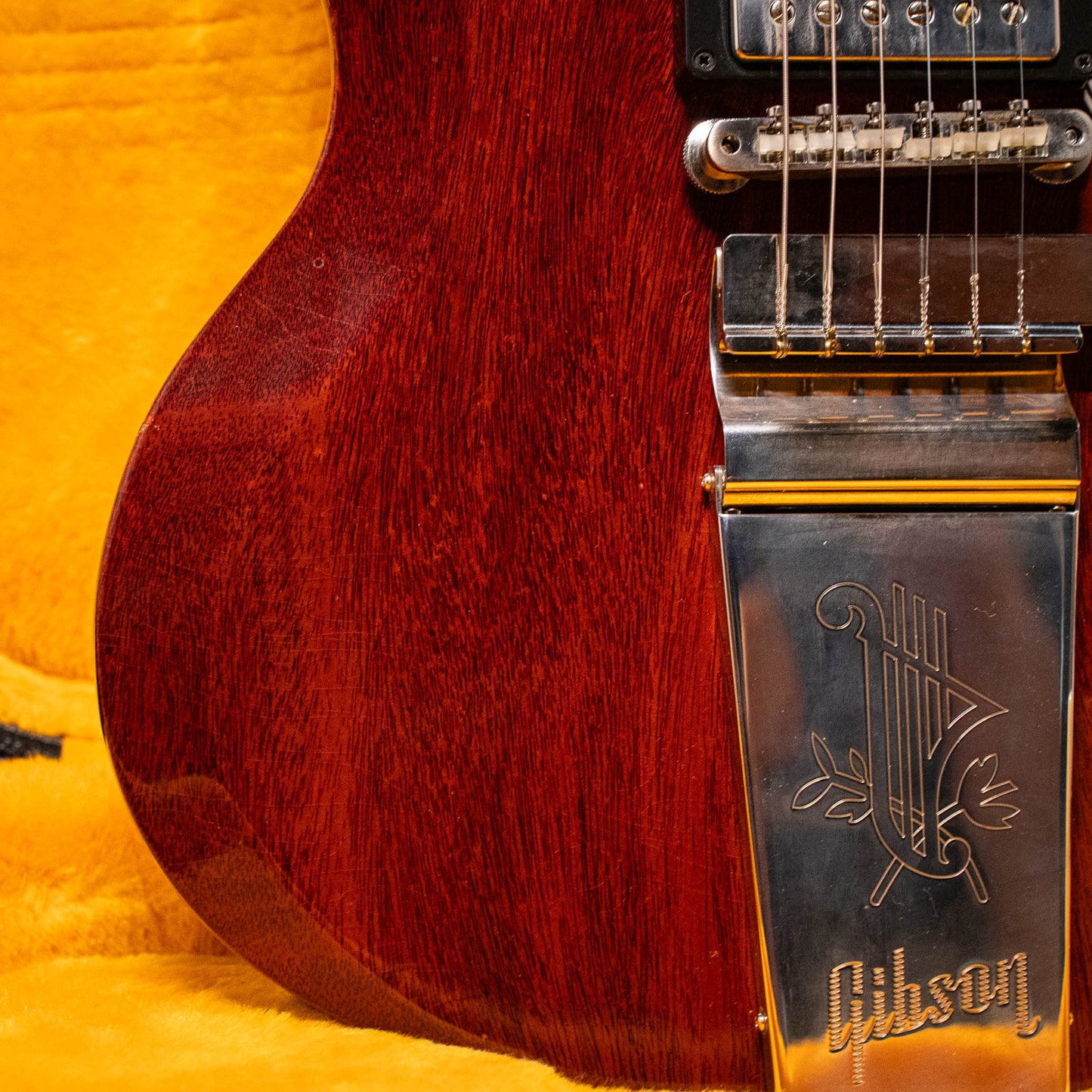 Gibson Murphy Lab 1964 SG Standard Cherry Red Ultra-Light Aged HD Wallpapers