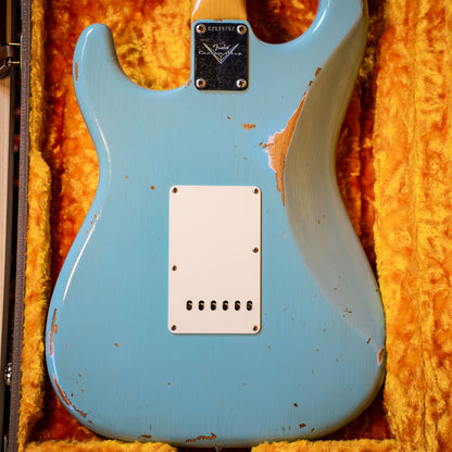 Fender Custom Shop '60 Stratocaster Relic Daphne Blue HD Wallpapers