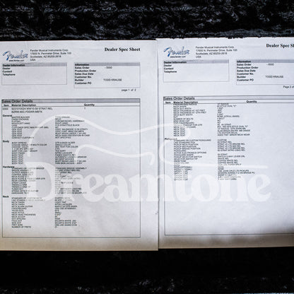 Fender Masterbuilt Brazilian Rosewood '59 Stratocaster Dakota Red By Todd Krause