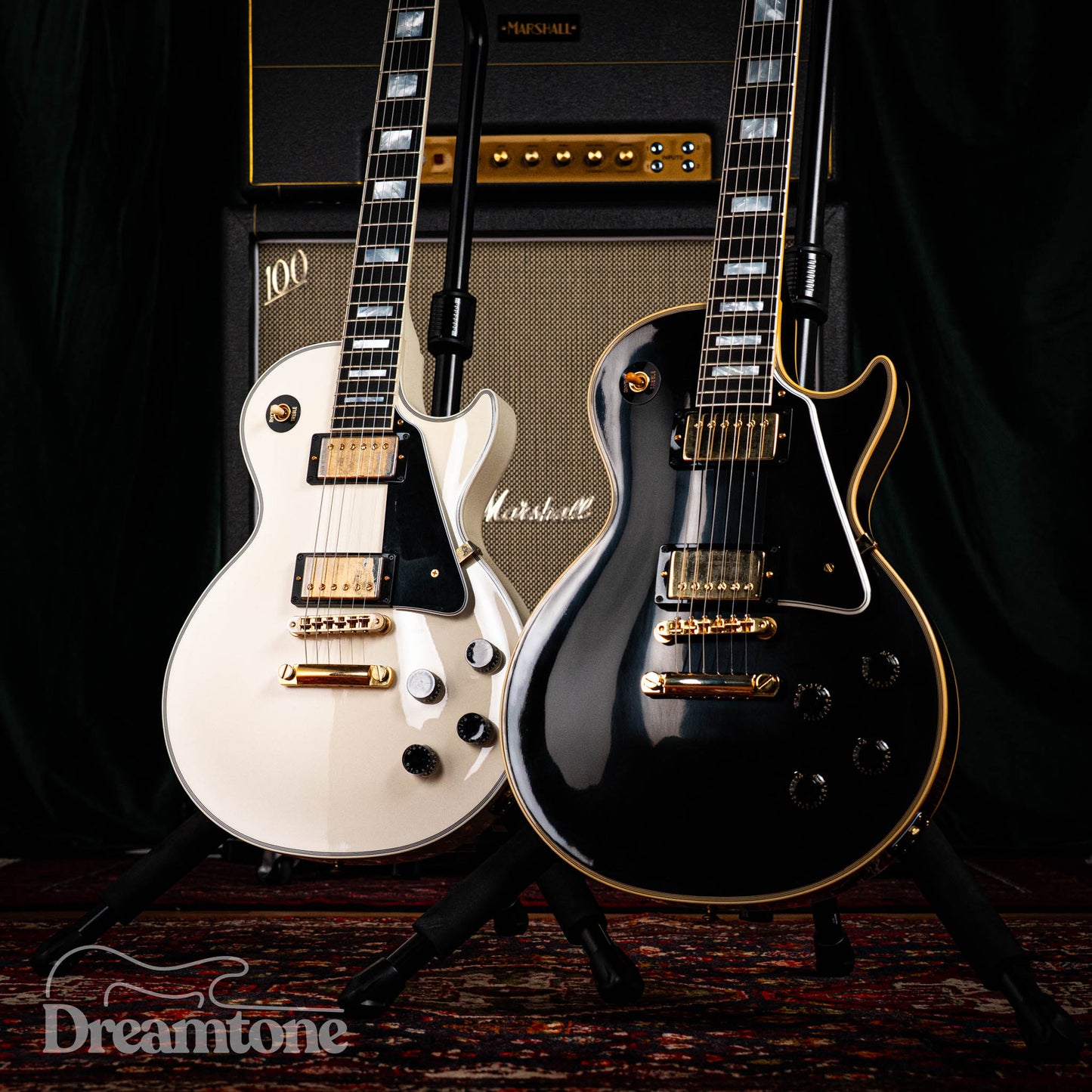 Gibson Custom Shop 1957 Les Paul Custom Black Beauty Reissue or Gibson Custom Shop Les Paul Custom Alpine White 2016