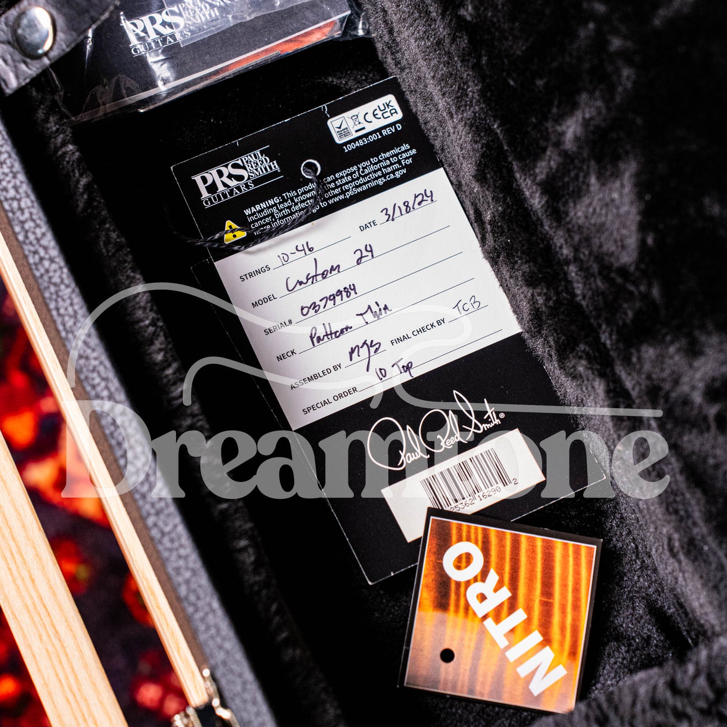 Paul Reed Smith Custom 24 10 Top Yellow Tiger